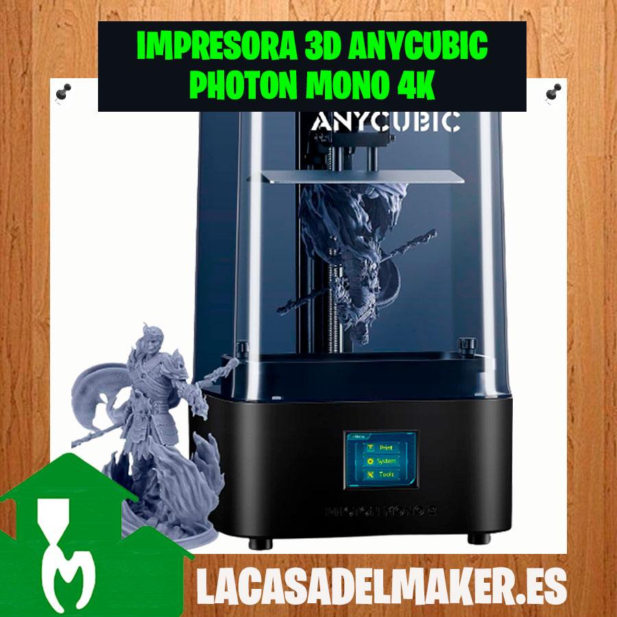 Una impresora 3D Anycubic Photon Mono: ¡Creatividad sin límites en tus manos! Imprime tus ideas en 3D con facilidad y precisión.